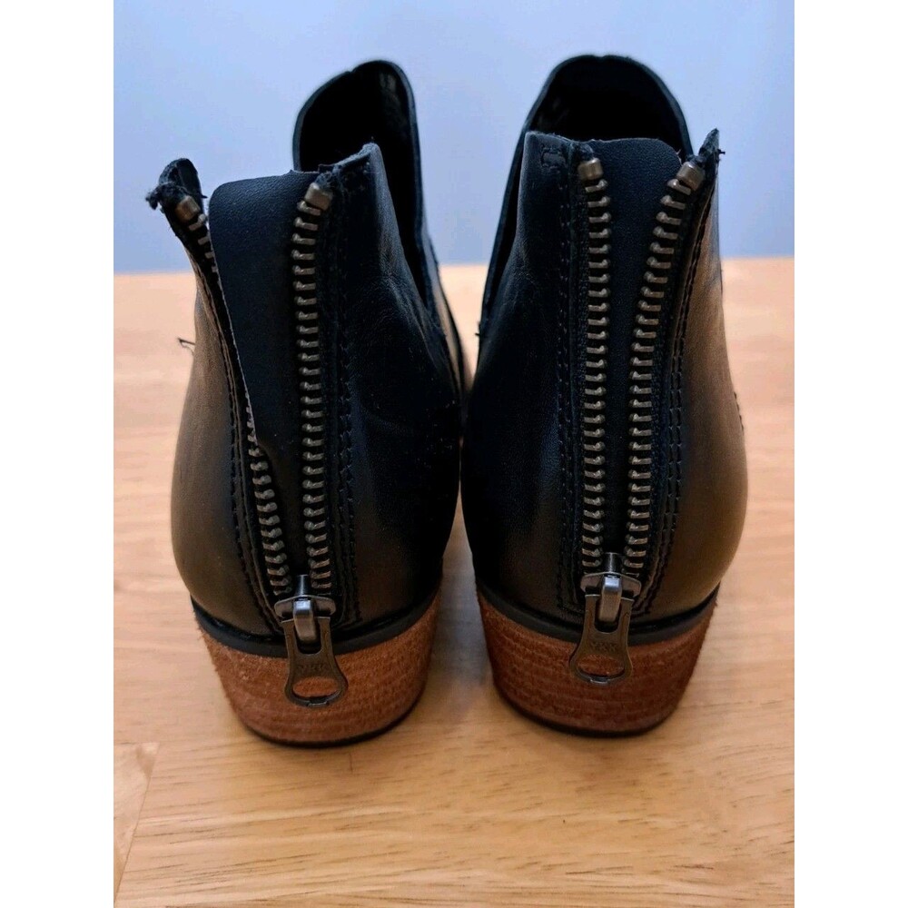 Kork-Ease Womens Skye Leather Ankle Bootie Boot Back Zip US 8.5/EURO 39 Black - Picture 7 of 12